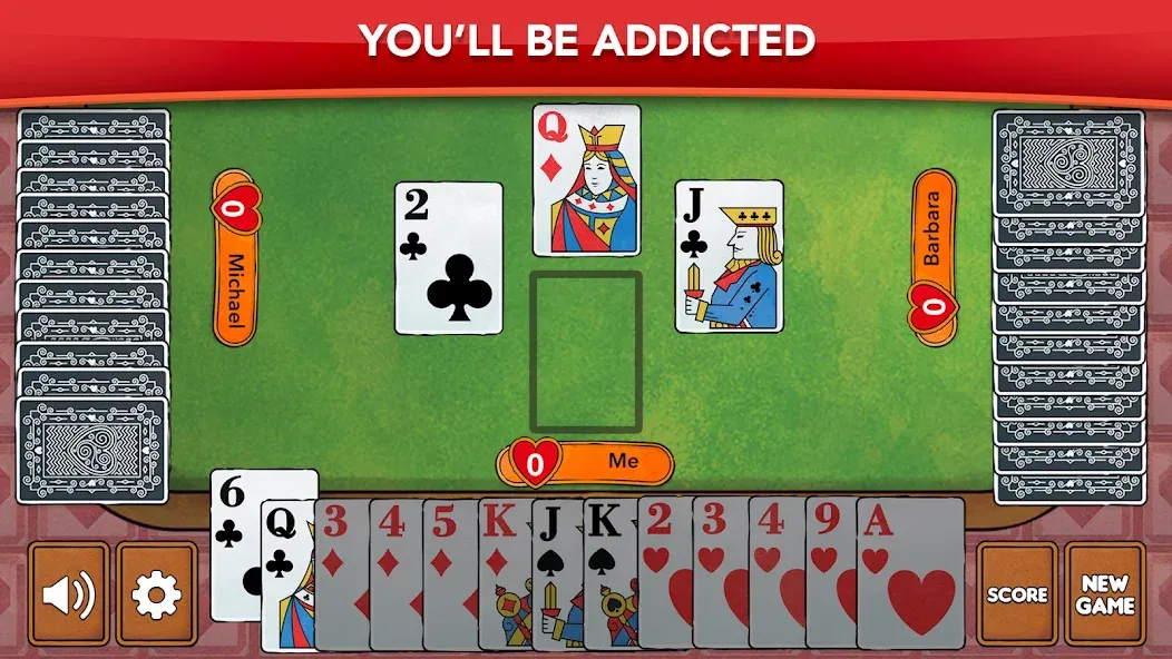 Hearts - Card Game Classic (Хартс)  [МОД Все открыто] Screenshot 5