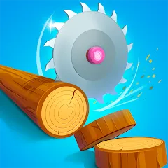 Скачать взломанную Idle Cutter: Wood Slice (Айдл Катер)  [МОД Много монет] - полная версия apk на Андроид