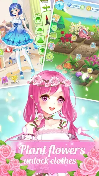 Dream Flower Dressup  [МОД Много монет] Screenshot 3