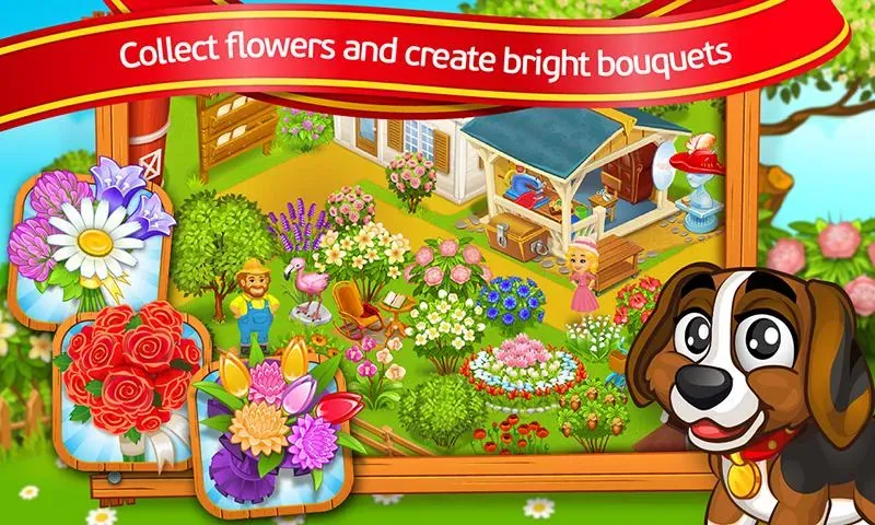 Farm Town: Cartoon Story  [МОД Меню] Screenshot 3