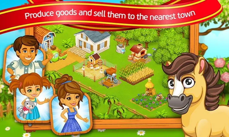 Farm Town: Cartoon Story  [МОД Меню] Screenshot 4