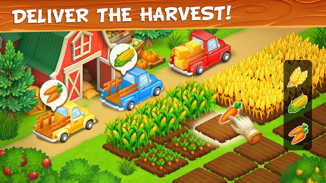 Farm Town - Family Farming Day (Фарм Таун)  [МОД Все открыто] Screenshot 2