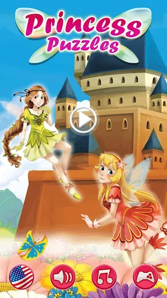 Princess Girls Puzzles - Kids  [МОД Все открыто] Screenshot 1