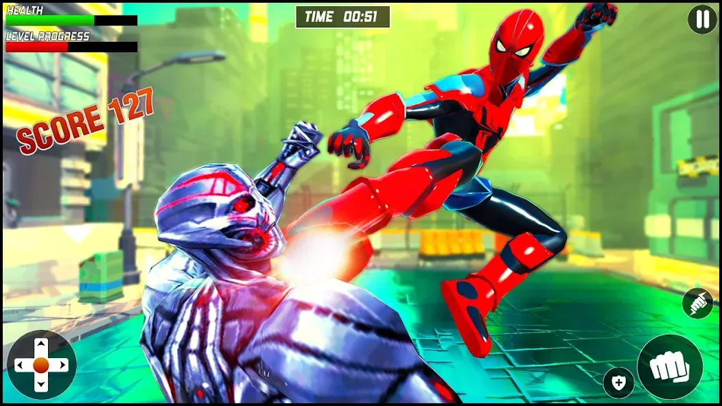 Strange Robot Spider hero Game  [МОД Unlocked] Screenshot 3