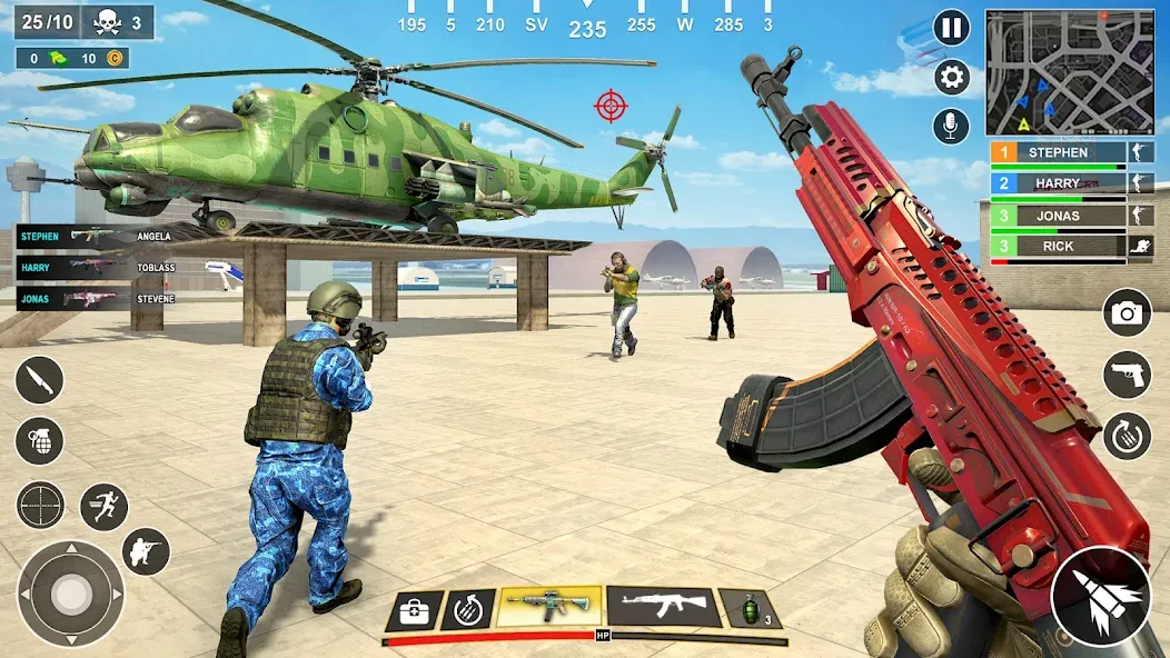 Anti Terrorist Shooting Game  [МОД Много денег] Screenshot 2