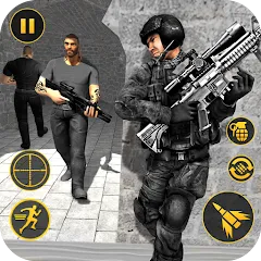 Скачать взлом Anti Terrorist Shooting Game  [МОД Много денег] - последняя версия apk на Андроид