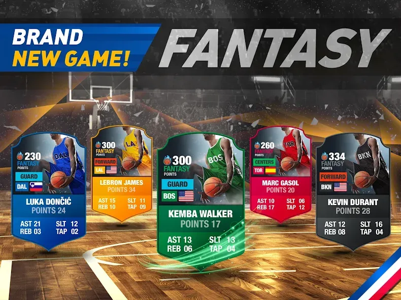 Basketball Fantasy Manager NBA  [МОД Menu] Screenshot 3