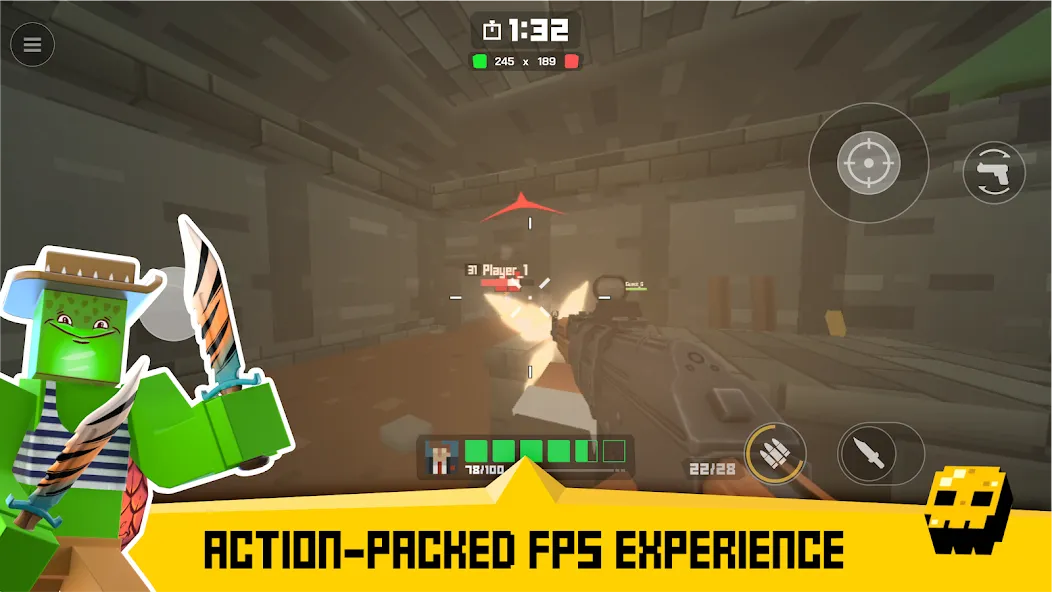 Krunker FRVR - Multiplayer FPS (Крункер ФРВР)  [МОД Много денег] Screenshot 1