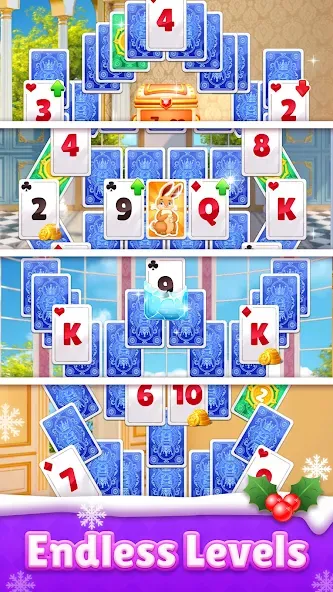 Royal Solitaire Tripeaks  [МОД Mega Pack] Screenshot 3