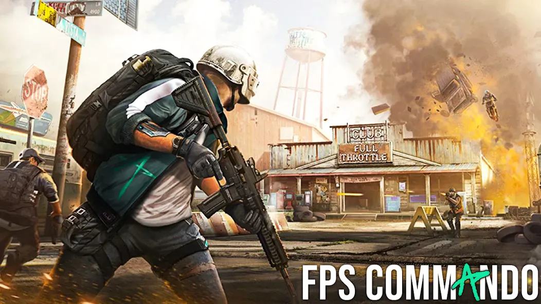 FPS Commando Shooter Games (ФПС Коммандо Шутер Игры)  [МОД Menu] Screenshot 5