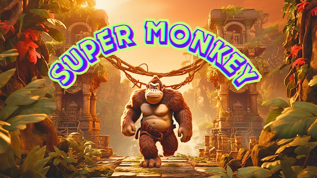 Monkey jungle run kong gorilla  [МОД Меню] Screenshot 1