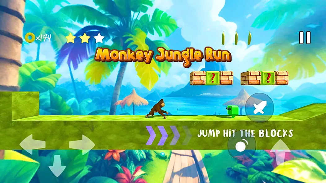 Monkey jungle run kong gorilla  [МОД Меню] Screenshot 2