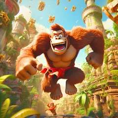 Взлом Monkey jungle run kong gorilla  [МОД Меню] - полная версия apk на Андроид