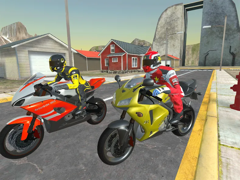 Moto bike Driving: Mega Ramp  [МОД Mega Pack] Screenshot 2