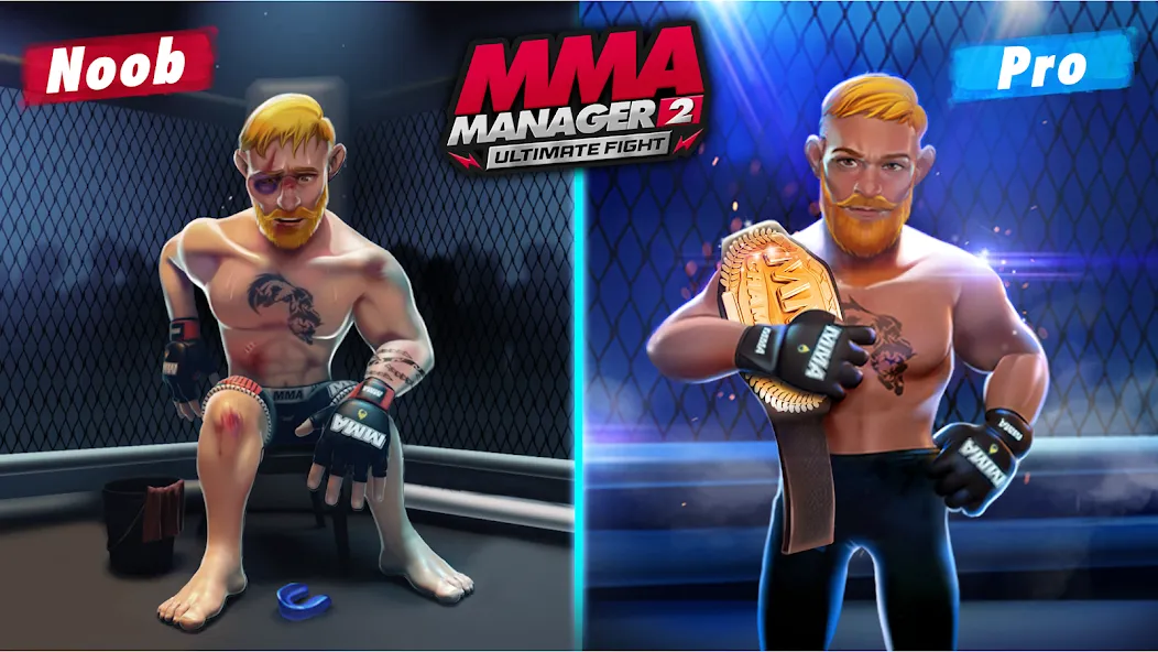 MMA Manager 2: Ultimate Fight (ММА Менеджер 2)  [МОД Бесконечные монеты] Screenshot 1