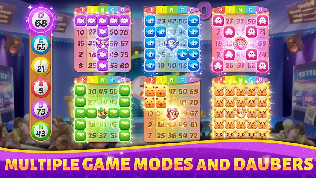 Bingo Rush - Club Bingo Games (Бинго Раш)  [МОД Меню] Screenshot 2