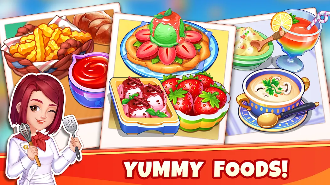 Cooking Wonder-Restaurant Game (Кукинг Вондер)  [МОД Unlocked] Screenshot 1