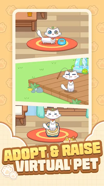 Cat Time - Cat Game, Match 3 (Кэт Тайм)  [МОД Unlocked] Screenshot 1