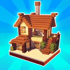 Взломанная MiniCraft Village (МиниКрафт Деревня)  [МОД Mega Pack] - последняя версия apk на Андроид