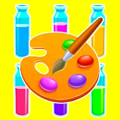 Скачать взломанную Sort Paint: Water Sort Puzzle (Сорт Пэйнт)  [МОД Mega Pack] - полная версия apk на Андроид