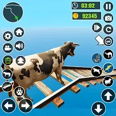 Взломанная Epic Cow Ramp Rush Run Game  [МОД Много монет] - стабильная версия apk на Андроид