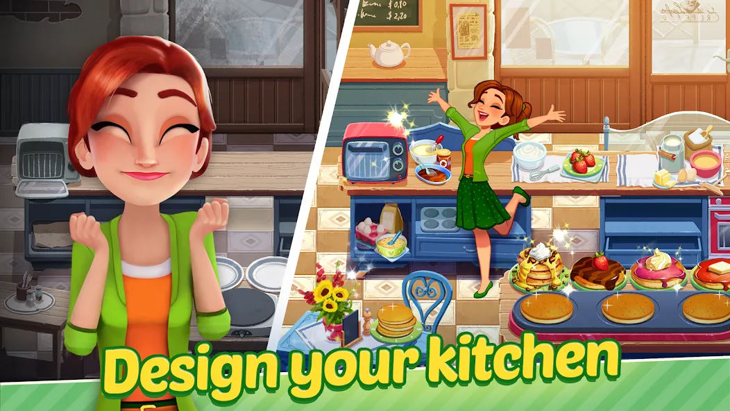 Delicious World - Cooking Game (Делишес Ворлд)  [МОД Бесконечные деньги] Screenshot 1