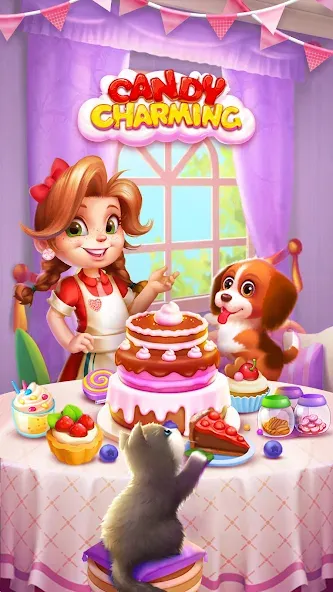 Candy Charming - Match 3 Games (энди Чарминг)  [МОД Меню] Screenshot 1