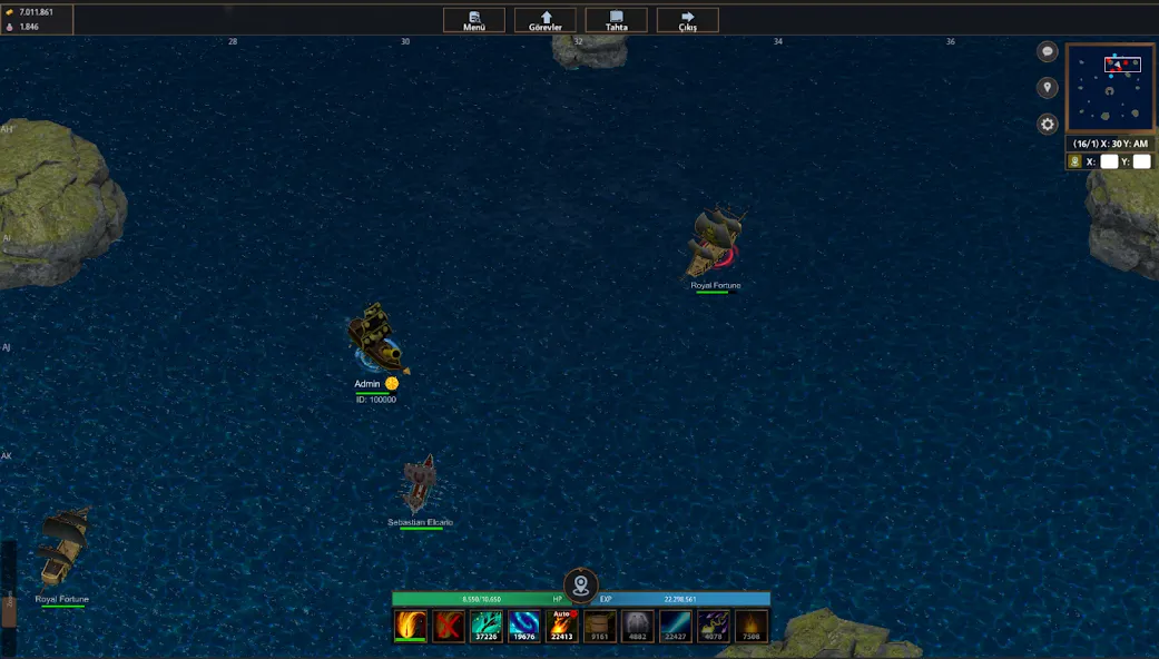 Battle of Sea: Pirate Fight (Битва на море)  [МОД Бесконечные монеты] Screenshot 1