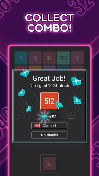 Join Blocks 2048 Number Puzzle (Джоин Блокс)  [МОД Бесконечные монеты] Screenshot 4