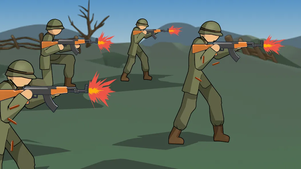 Stickman WW2 (Стикмэн Вторая Мировая война)  [МОД Mega Pack] Screenshot 3