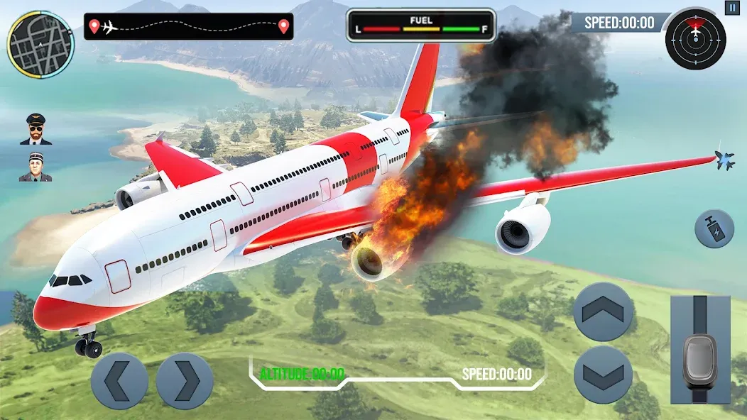 Airplane Simulator Plane Games  [МОД Бесконечные деньги] Screenshot 4