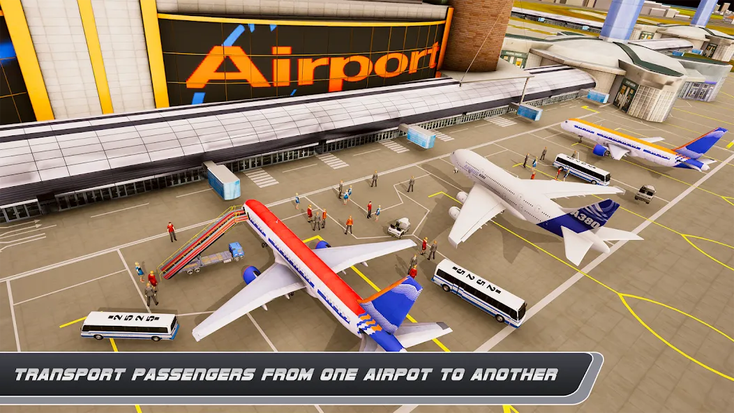 Airplane Simulator Plane Games  [МОД Бесконечные деньги] Screenshot 5