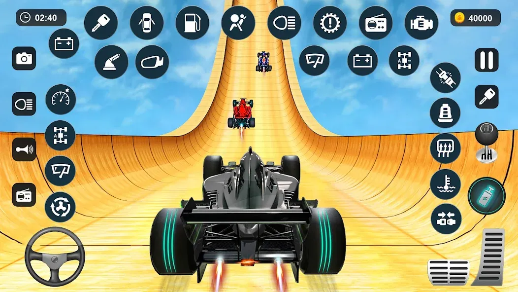 Formula Car Stunt - Car Games (Формула автомобиль трюк)  [МОД Много монет] Screenshot 2