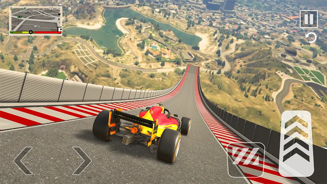 Formula Car Stunt - Car Games (Формула автомобиль трюк)  [МОД Много монет] Screenshot 3