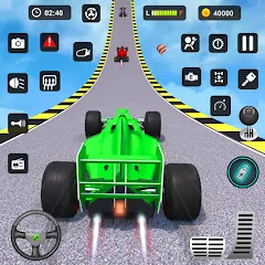 Скачать взлом Formula Car Stunt - Car Games (Формула автомобиль трюк)  [МОД Много монет] - стабильная версия apk на Андроид