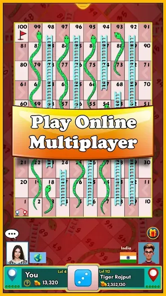 Snakes and Ladders King (Снейкс энд Ладдерс Кинг)  [МОД Menu] Screenshot 1