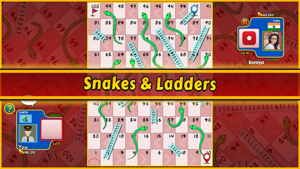 Snakes and Ladders King (Снейкс энд Ладдерс Кинг)  [МОД Menu] Screenshot 3