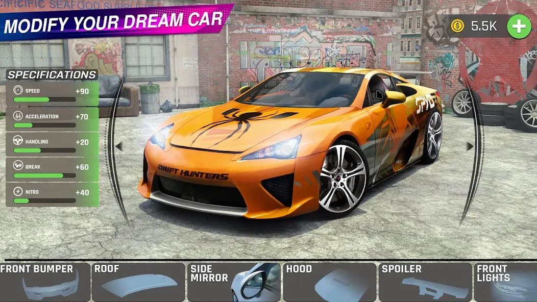 Extreme Car Driving: Car Drift  [МОД Меню] Screenshot 2