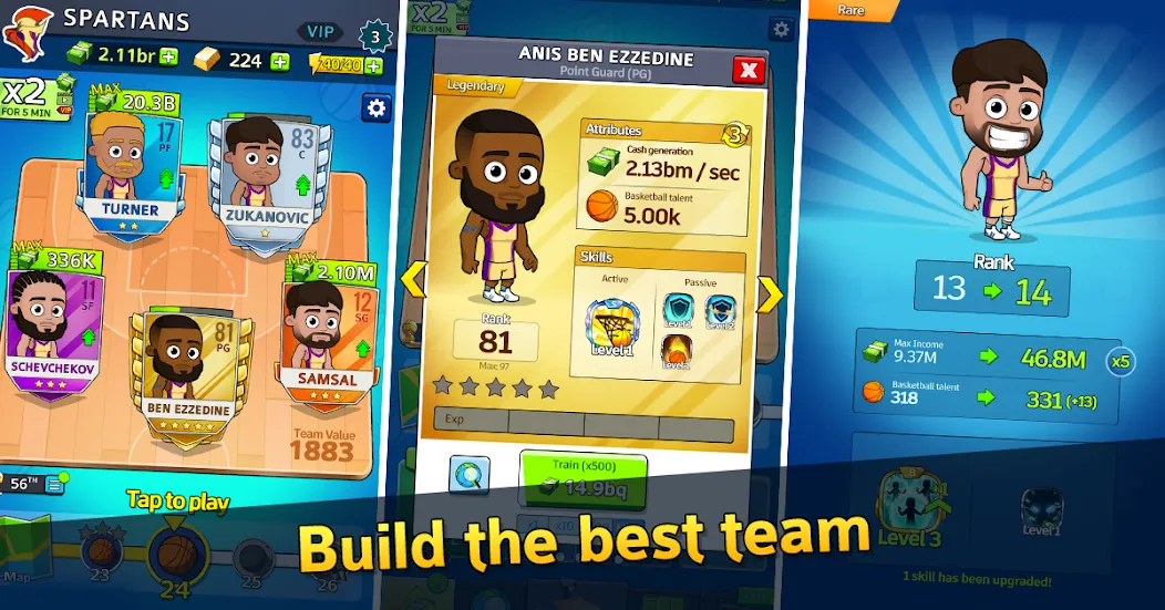 Idle Five Basketball tycoon (Айдл Файв Баскетбольный тайкун)  [МОД Unlocked] Screenshot 2