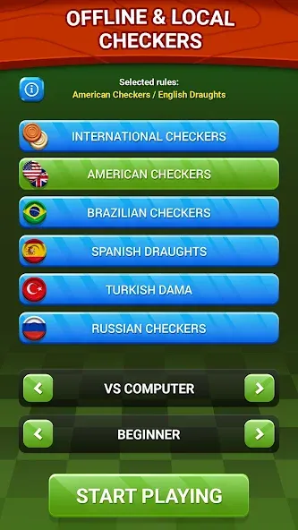 Checkers - Online & Offline  [МОД Mega Pack] Screenshot 4