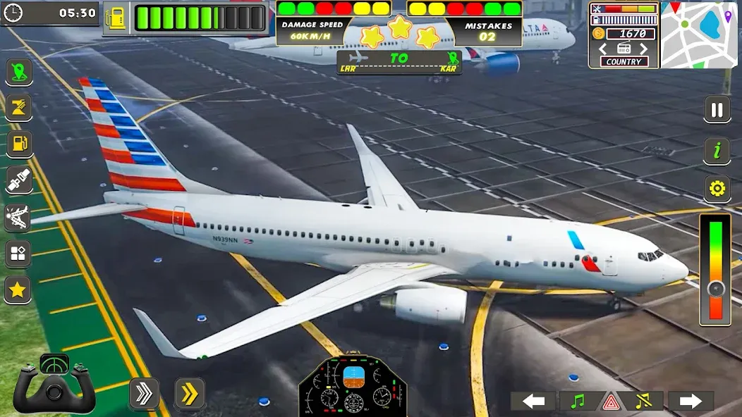 Real Flight Sim Airplane Games (Реал Флайт Сим Авиасимуляторы игры на самолеты)  [МОД Menu] Screenshot 5