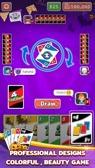 4 Colors Card Game (Цвета Карточная Игра)  [МОД Бесконечные монеты] Screenshot 2