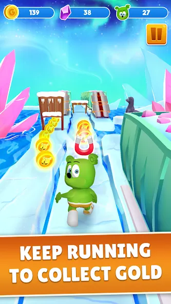 Gummy Bear Run: Running Games (Гамми Бер Ран)  [МОД Много монет] Screenshot 2