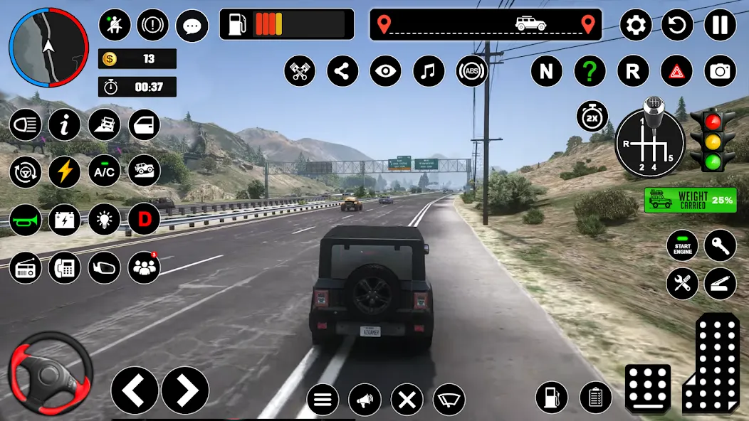 Offroad Jeep Driving & Parking  [МОД Много монет] Screenshot 1