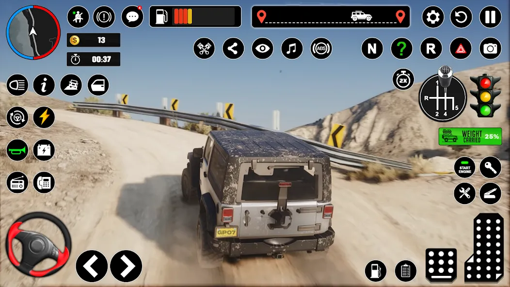 Offroad Jeep Driving & Parking  [МОД Много монет] Screenshot 2