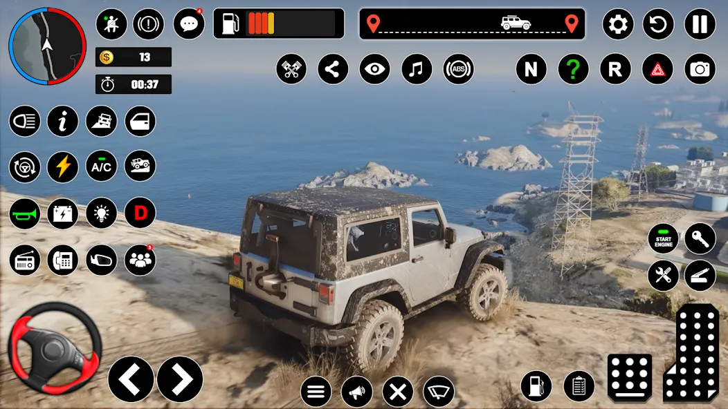 Offroad Jeep Driving & Parking  [МОД Много монет] Screenshot 5