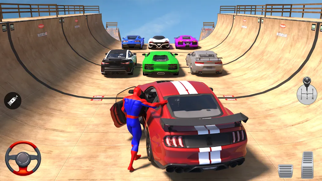 Superhero Car: Mega Ramp Games (Рамп Кар Гейм)  [МОД Все открыто] Screenshot 3