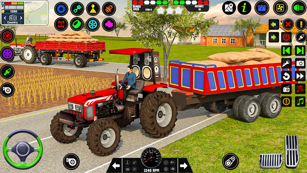 Farming Tractor Game Simulator (Фарминг Трактор Игра Симулятор)  [МОД Menu] Screenshot 5