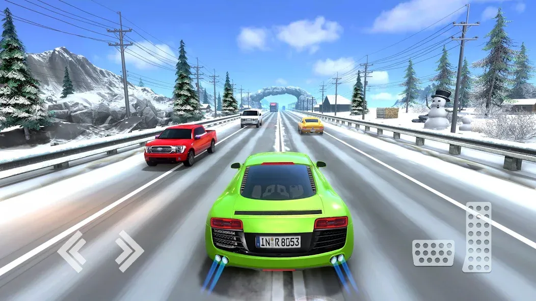 Real Highway Car Racing Games  [МОД Все открыто] Screenshot 3