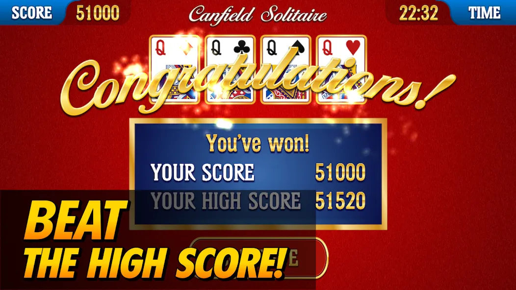 Canfield Solitaire (Кэнфилд пасьянс)  [МОД Unlimited Money] Screenshot 2